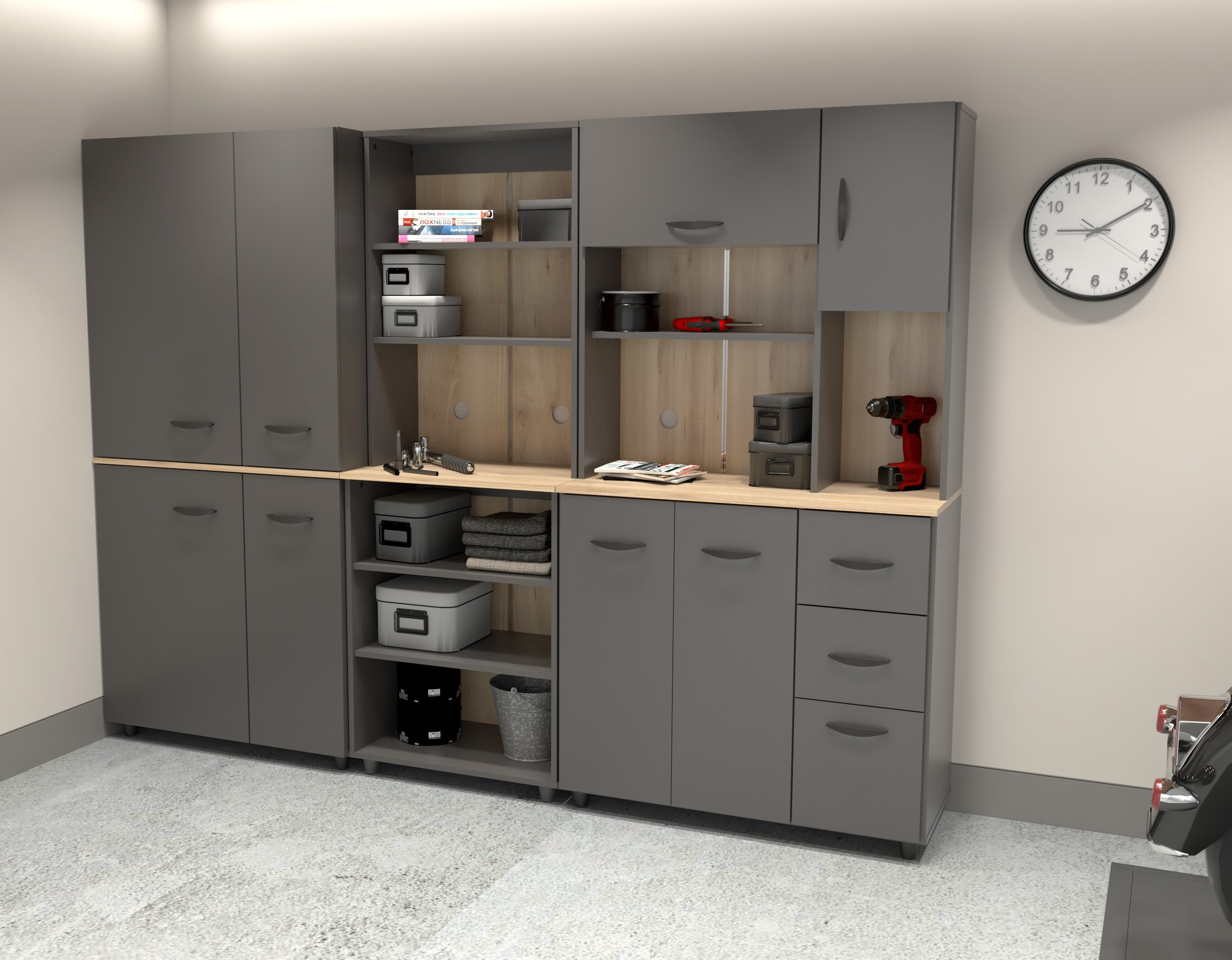 Wade Logan® Proforte 3 Piece Garage Cabinet Set & Reviews | Wayfair